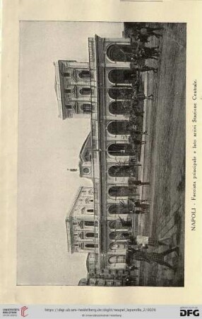 Napoli – Facciata principale e lato arrivi Stazione Centrale – Gare Centrale – Central Railway Station – Zentralbahnhof