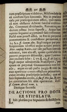 De Actione Pro Dote Ex Stipulatu. - De Peculatu, Ambitu, Repetundis, Annona, Et Residuis.