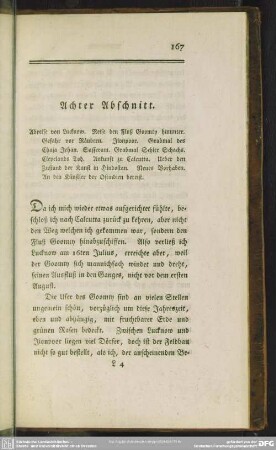 Achter Abschnitt. Abreise von Lucknow