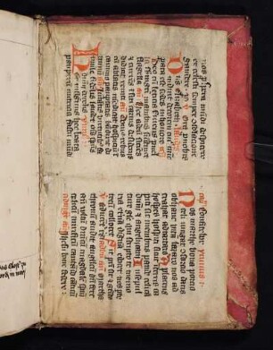 Aufgeklebtes Pergamentblatt aus einem lateinischen Brevier (15. Jh.)