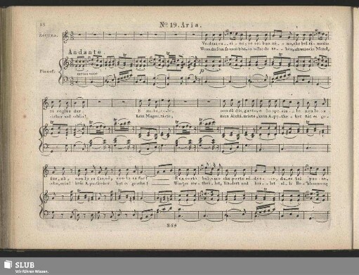 No. 19 Aria: Vedrai carino se sei buonino / Wenn du fein fromm bist