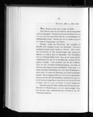 Brüssel, den 24. Juni 1897