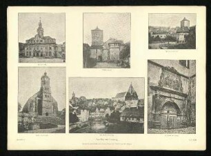 Gotischer Brunnen zu Rottenburg. Ansicht.