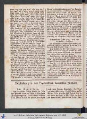 Erzählungen von Begebenheiten vermischten Innhalts.