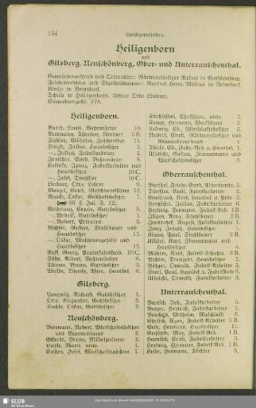 Heiligenborn mit Gilsberg, Neuschönbeerg, Ober- und Unterrauschenthal