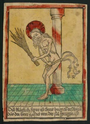 Dise kläglich figur ist Sant brigite[n] erschinen[n] als der Herr Jhesus von der sul gangen ist