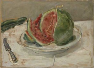 Stillleben mit Wassermelone