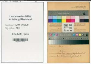Entnazifizierung Hans Edelhoff , geb. 11.03.1897 (Vorarbeiter)