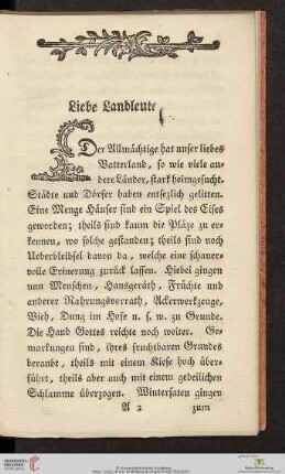 Liebe Landleute