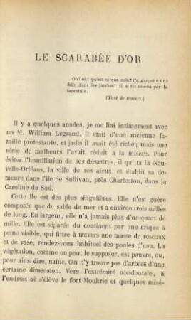 Le scarabée d'or