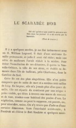 Le scarabée d'or