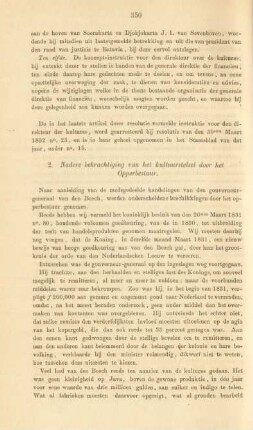 2. Nadere bekrachtiging van het kulturstelsel door het oppetbestuur