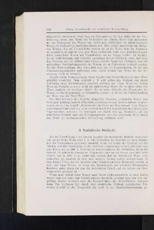 8. Statistische Methode.