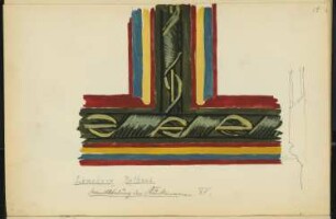 Rathaus, Lüneburg: Detail Wandvertäfelung Kürkammer (aus: Skizzen- und Fotoalbum 1)