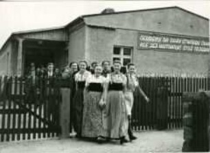 Schüler der sorbischen Landwirtschaftsschule in Crostwitz