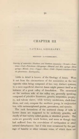 Chapter III. Natural geography