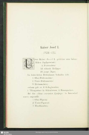 Kaiser Josef I. : 1705-1711