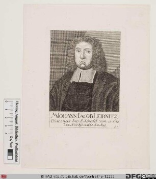 Bildnis Johann Jacob Leibnitz