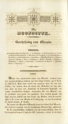 IX. Hoofstuk. Beschrijving van Menado
