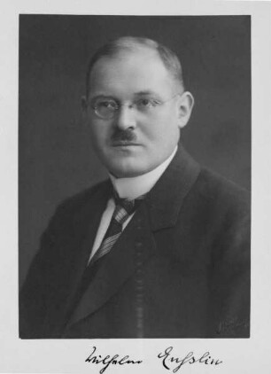 Wilhelm Enslin (1885-?), 1927-? a.o. Professor für Alte Geschichte in Marburg