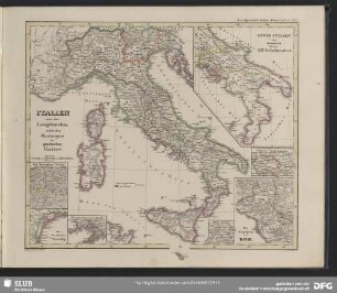 Sechs Karten zur Geschichte Italiens