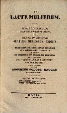 De lacte mulierum