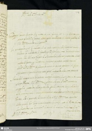 Briefe des Giovanni Sforza Conte di Portia