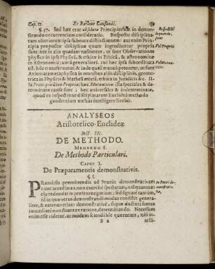 Membrum I. De Methodo Particulari.