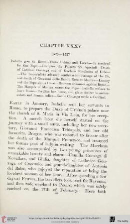 Chapter XXXV: 1525-1527
