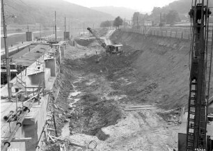Aushub 2. Schleusenkammer Neckargemünd
