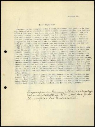 Rede Karos zur Jubiläumsfeier der Universität Athen
