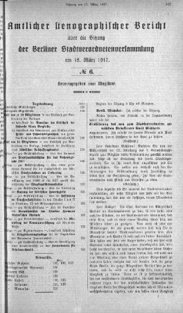 No. 6, 15. März 1917