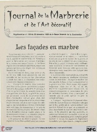5: Les façades en marbre