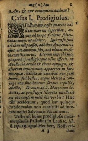Alphabetvm Commvnicantivm : Qvo XXIII. Casibus Factis, non Fictis breviter proponuntur ea, quae ad usum, atque administrationem Sanctißimae Evcharistiae spectant