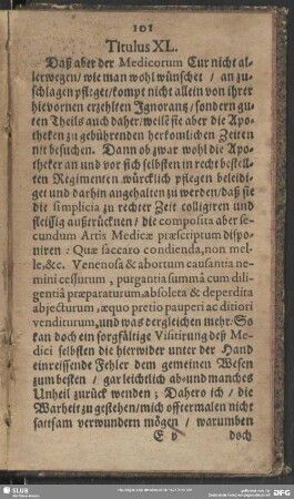 Titulus XL.