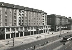Dresden-Altstadt, Ernst-Thälmann-Straße (Wilsdruffer Straße). Wohn- und Geschäftshäuser