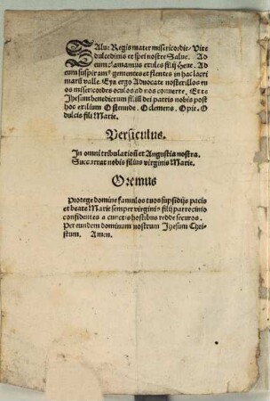 Salve Regis mater misericordie ... : = Das recht Cristelich Salue