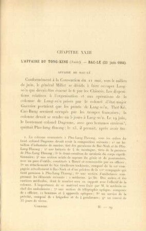 Chapitre XXIII. L'affaire du Tong-King (Suite). - ...
