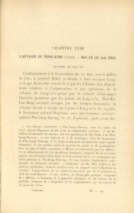 Chapitre XXIII. L'affaire du Tong-King (Suite). - ...