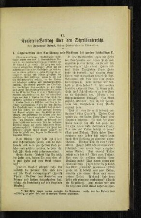 Konferenz-Vortrag über den Schreibunterricht