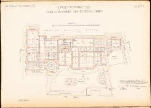Regierungsgebäude, Düsseldorf Erweiterungsbau: Grundriss EG
