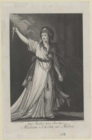 Bildnis der Edmunda Scholtz als Medea