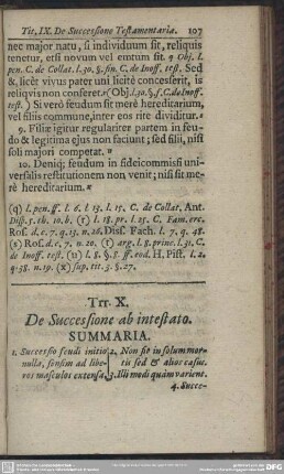 Tit. X. De Successione ab intestato