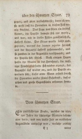 Vom schwarzen Staar.