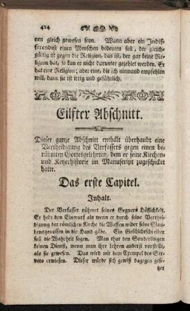 Eilfter Abschnitt.