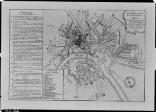 Plan der Belagerung der Stadt Dresden durch die kgl. peußischen Truppen im Monat Juli 1760
