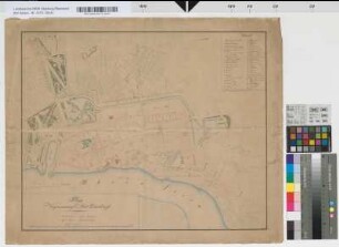 Plan zur Vergrößerung der Stadt Düsseldorf [zwischen Rhein, Hofgarten und Neußer Straße]. Gosebruch del.