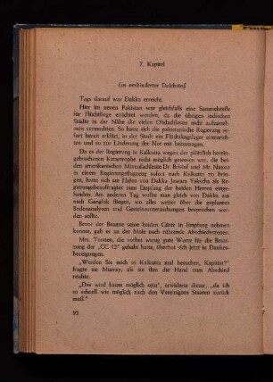 7. Kapitel Ein verhinderter Dolchstoß