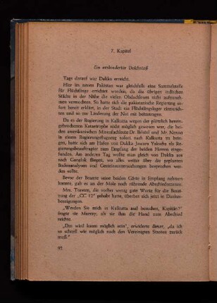 7. Kapitel Ein verhinderter Dolchstoß