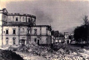 Zerstörungen Zweiter Weltkrieg. Hoftheater und Schlossplatz